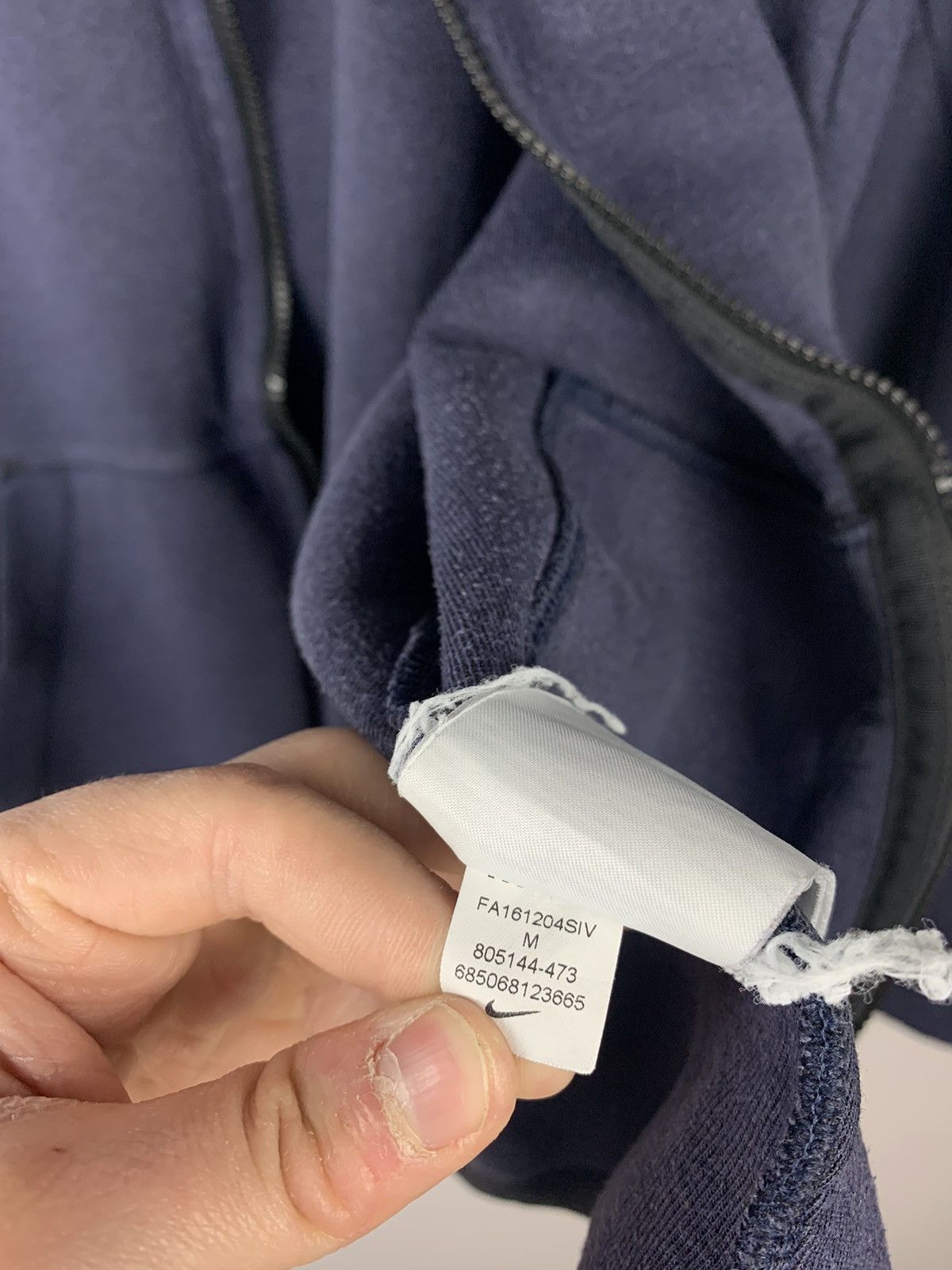Nike Hype Y2K Nike Tech Fleece Full Zip Hoodie Navy Blue Faded Size US M / EU 48-50 / 2 - 10 Thumbnail
