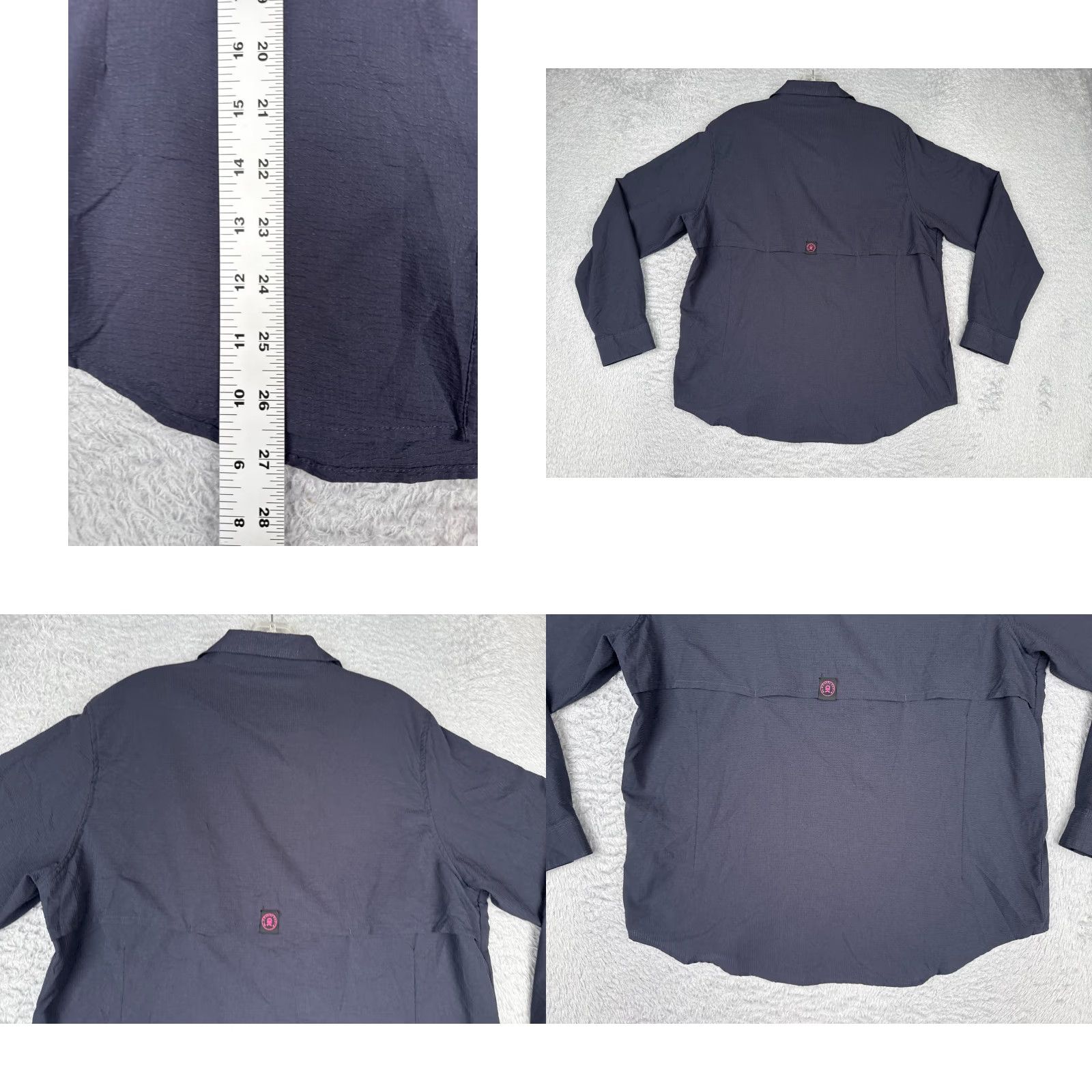Vintage Little Donkey Andy Shirt Men Large Blue Button Up Fish Angler Vented Long Sleeve Size US L / EU 52-54 / 3 - 9 Thumbnail