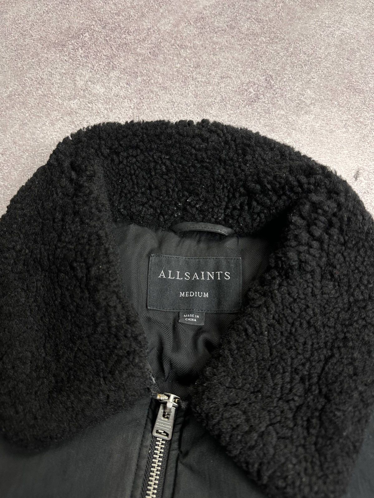 Allsaints Allsaints Conway Jacket Black Sherpa Winter Rare Mens M Size US M / EU 48-50 / 2 - 4 Thumbnail