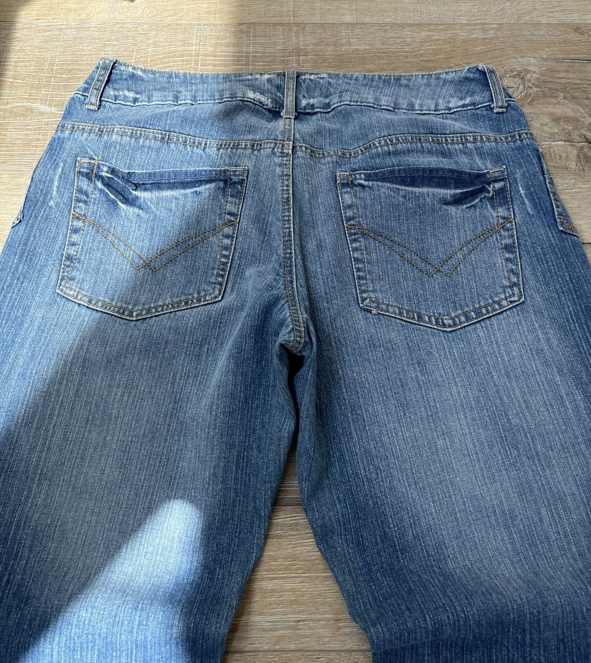 Hysteric Glamour CRAZY IF SIX WAS NINE STYLE FLARED Y2K JEANS Size US 32 / EU 48 - 3 Thumbnail