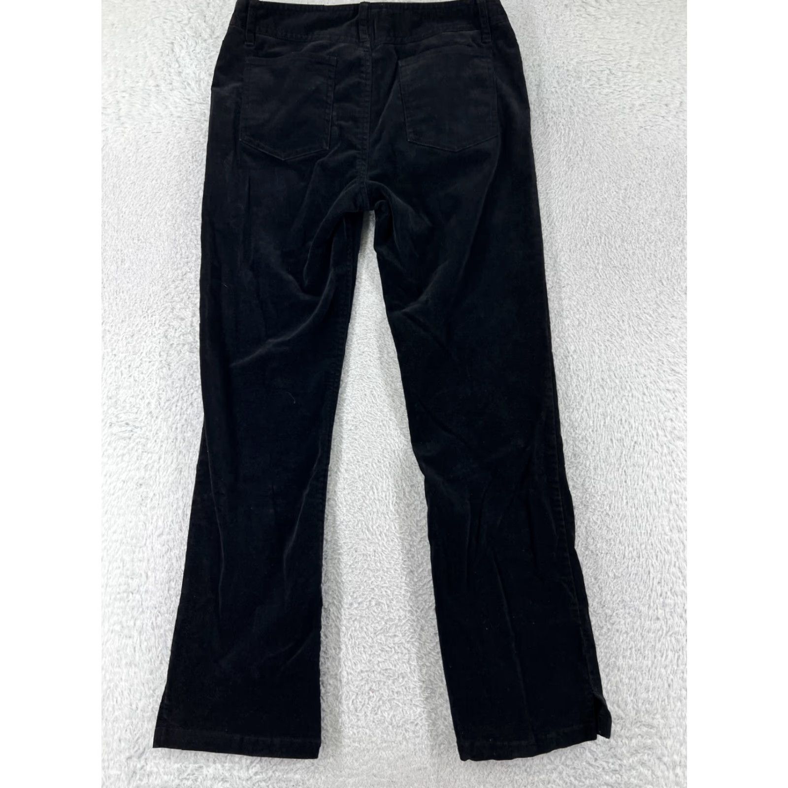 Esprit Esprit Womens Pants Chino Bootcut Black Corduroy Stretch Size 3 Casual Business Workwear Size 26" / US 2 / IT 38 - 2 Thumbnail