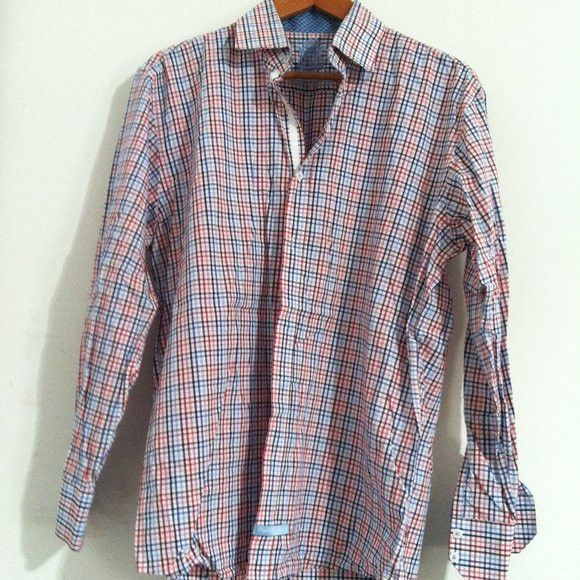 English Laundry ENGLISH LAUNDRY MENS COTTON CASUAL SHIRT SIZE: 16.5/34-35 Size US L / EU 52-54 / 3 - 4 Thumbnail