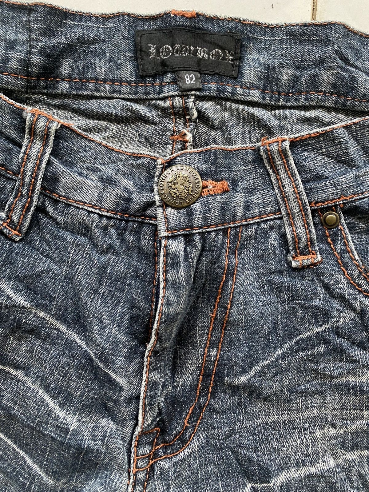 Japanese Brand Lowbox Whiskes Jeans Size US 31 - 6 Thumbnail