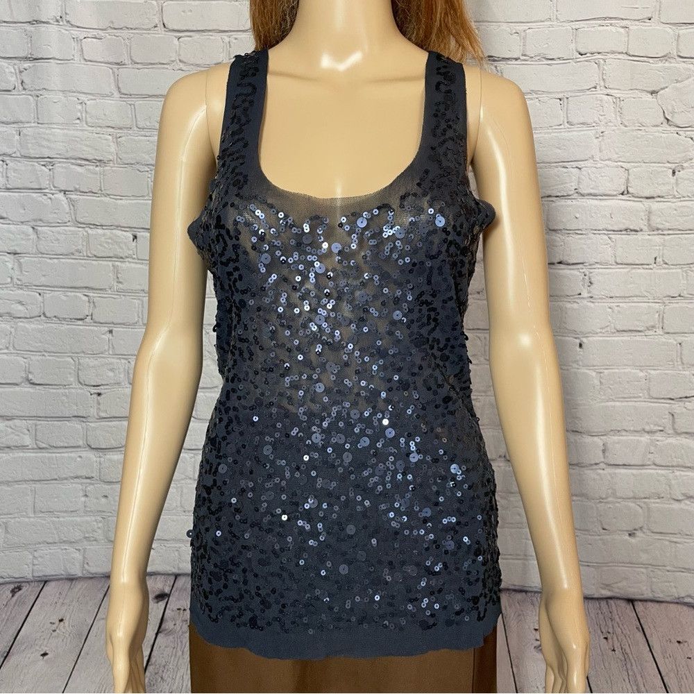 Other Max Studio Sequin Dark Grey Tank Top Size S Size S / US 4 / IT 40 - 3 Thumbnail