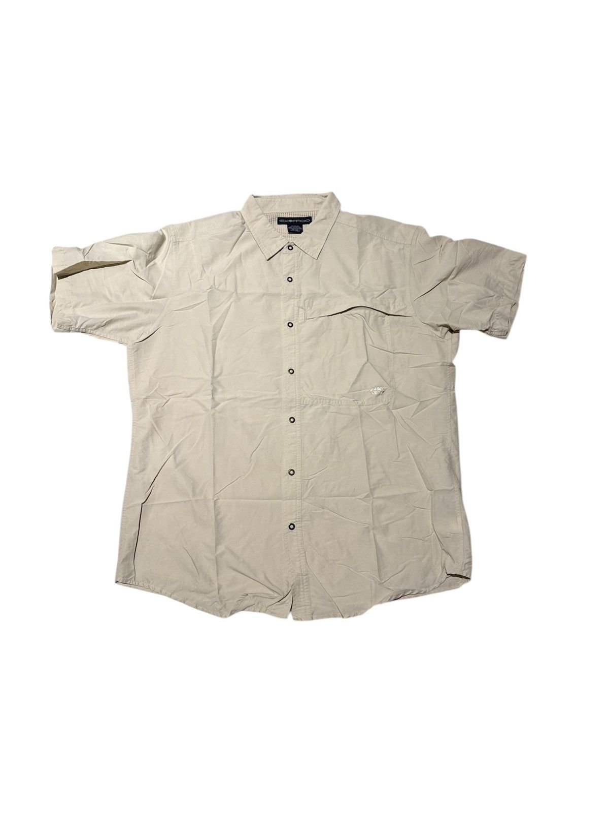 ExOfficio ExOfficio Men’s XL Short Sleeve Button Vented Shirt Beige Size US XL / EU 56 / 4 - 1 Thumbnail