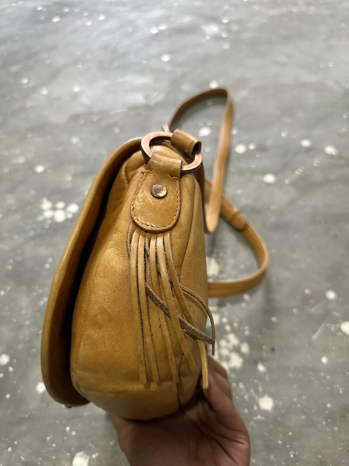 Yohji Yamamoto 🔥Vintage Ysaccs Yohji Yamamoto Leather Crossbody/ Sling bag Size ONE SIZE - 4 Thumbnail