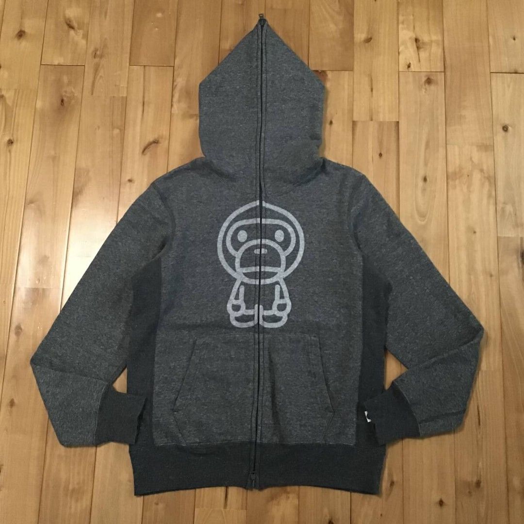 Bape BAPE Milo Logo Full Zip Hoodie a bathing ape NIGO Size US S / EU 44-46 / 1 - 1 Thumbnail