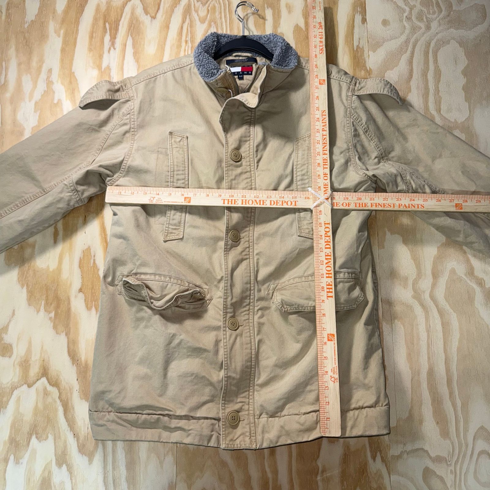 Tommy Hilfiger Vintage Y2K Tommy Hilfiger jeans 00 khaki utility chore coat Size US S / EU 44-46 / 1 - 4 Thumbnail