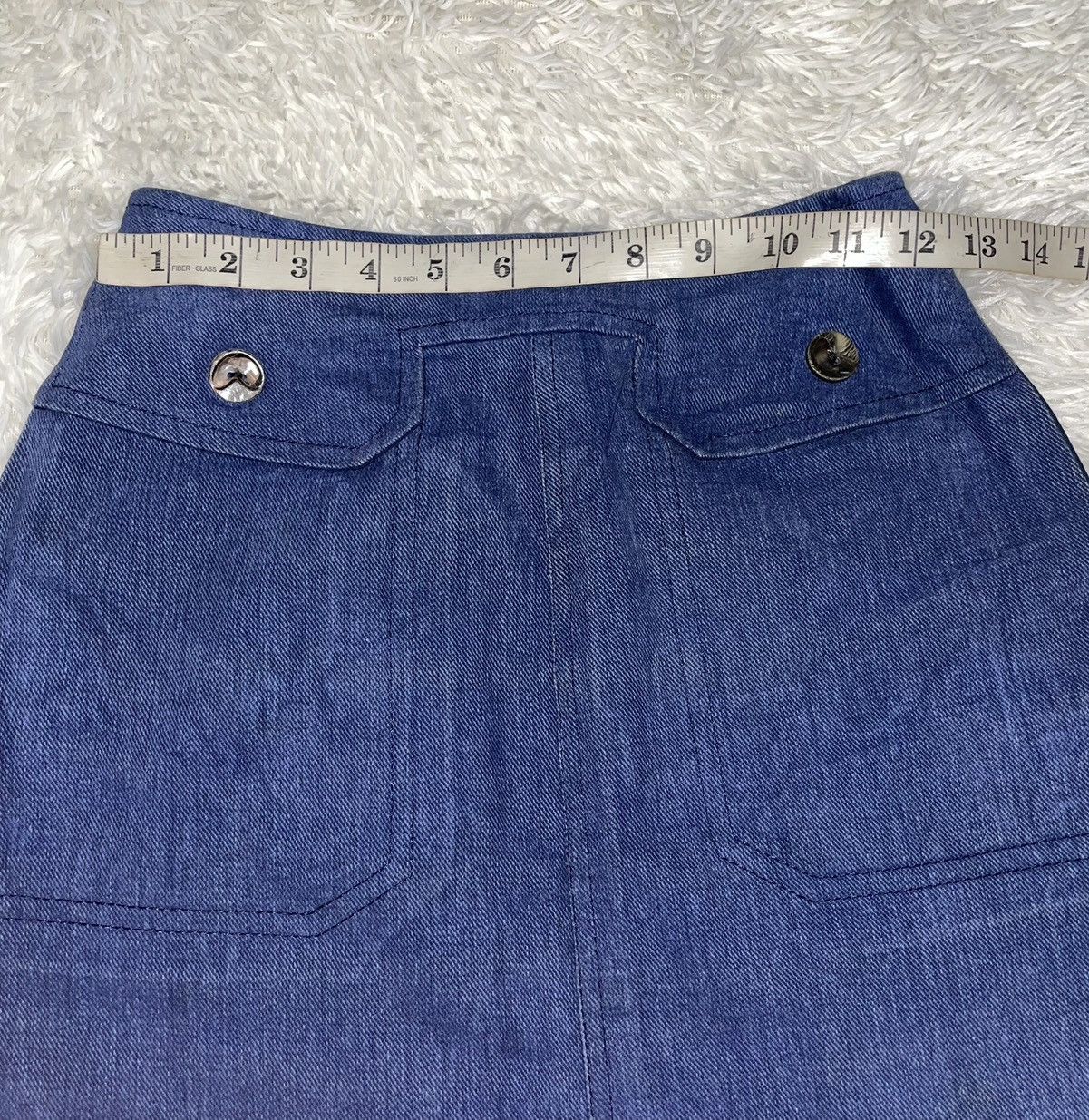 Celine Vintage Celine Paris Denim Skirt Size 24" / US 00 / IT 34 - 8 Thumbnail