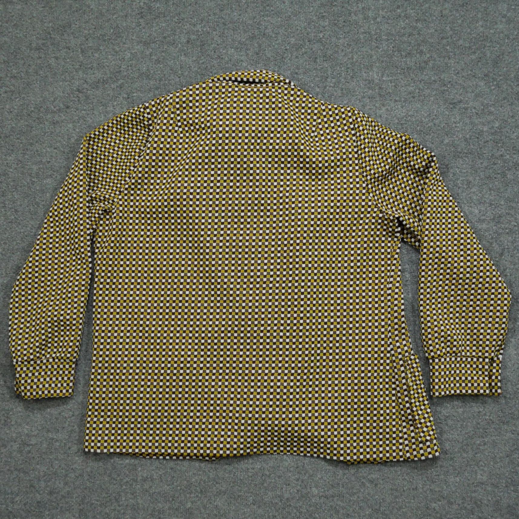 Vintage VINTAGE Jacket Womens XL Yellow Brown Checkered Plaid Hippie 60s 70s Windbreaker Shirt Womens XL Yellow Brown Checkered Plaid Hippie 60s 70s Size XL / US 12-14 / IT 48-50 - 6 Thumbnail