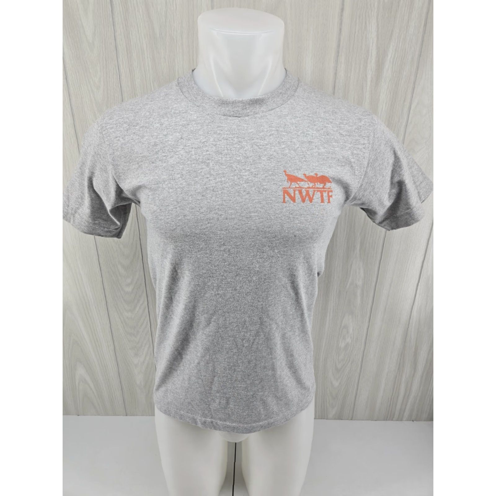 Vintage National Wild Turkey Federation Gray T Shirt Mens Size SMALL Size US S / EU 44-46 / 1 - 3 Thumbnail