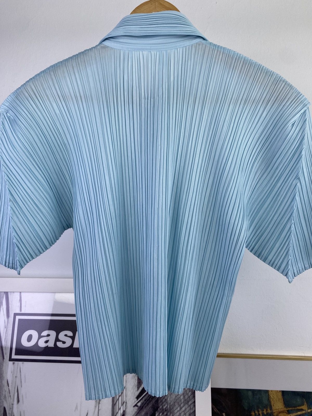 Pleats Please Issey Miyake Issey Miyake Pleats Please Baby Blue Button up Blouson Size US M / EU 48-50 / 2 - 7 Thumbnail