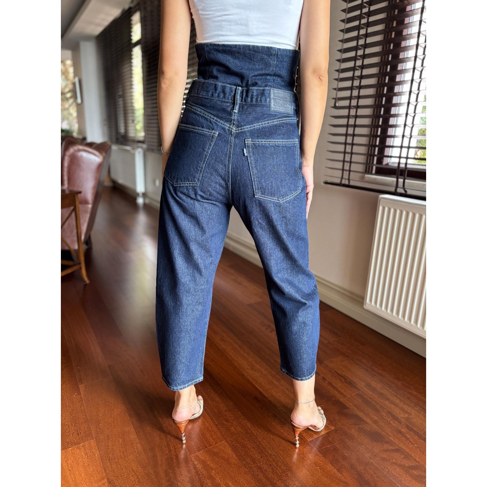 Levi's Made & Crafted Levi’s Made & Crafted High Waist Corset Dark Blue Rare Jeans Size 28" / US 6 / IT 42 - 3 Thumbnail