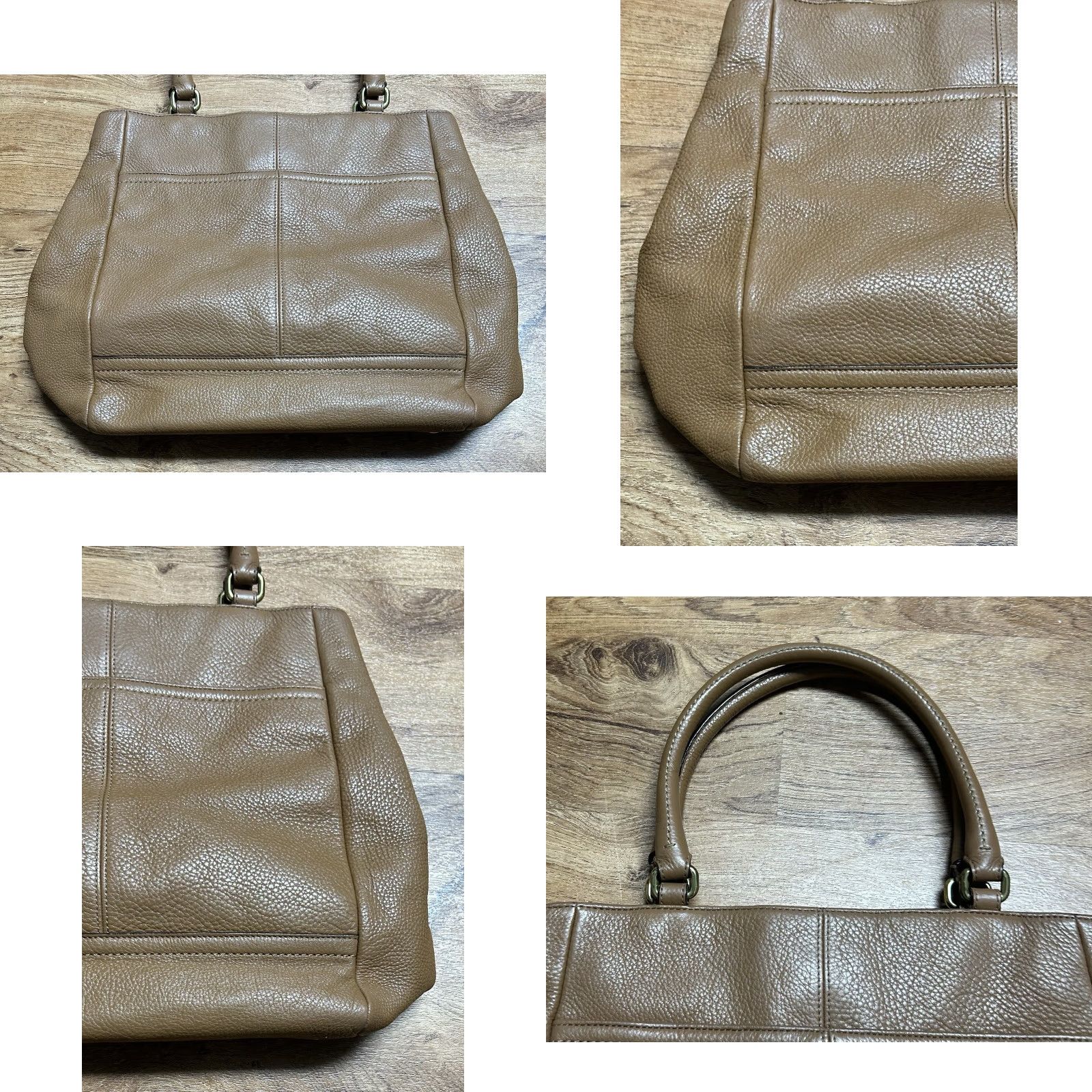 Coach VINTAGE Coach Park Large Camel Brown Leather Turn Lock Shoulder Handbag Satchel Purse Size L / US 10 / IT 46 - 10 Thumbnail
