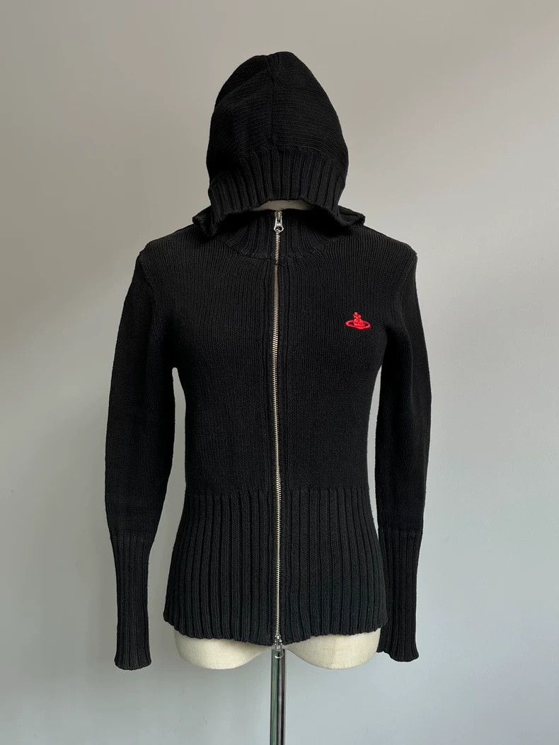 Vivienne Westwood Vivienne Westwood Knitted cardigan with hood and zipper Size M / US 6-8 / IT 42-44 - 1 Thumbnail