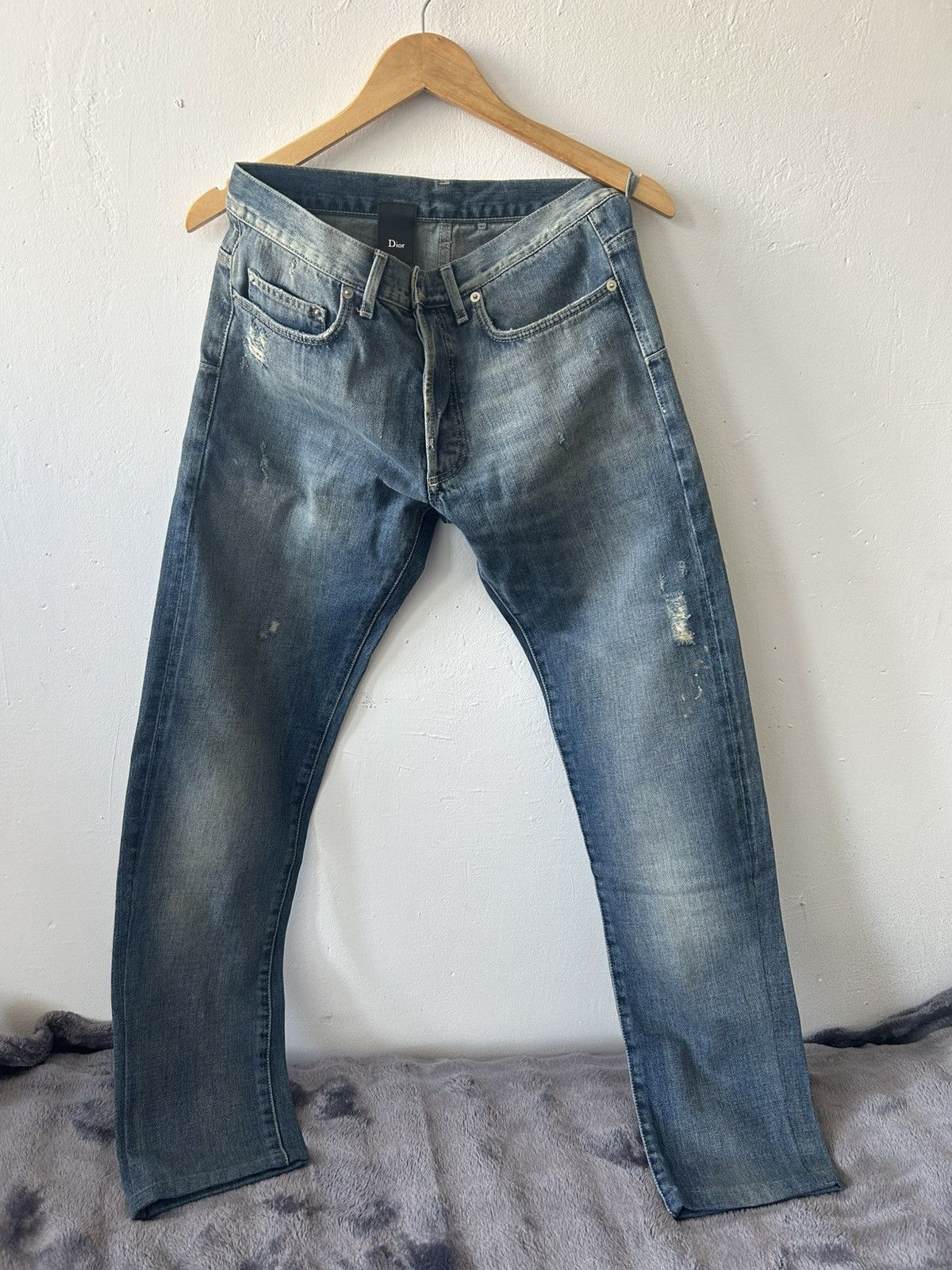 Dior 2011 Dior Homme KVA Distressed Jeans Size US 31 - 1 Thumbnail