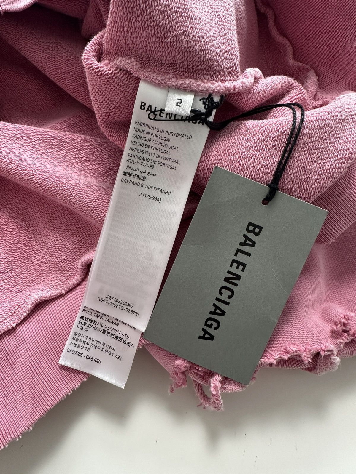 Balenciaga Balenciaga „Paris Moon“ faded pink distressed hoodie Sz2 NEW Size US M / EU 48-50 / 2 - 7 Thumbnail