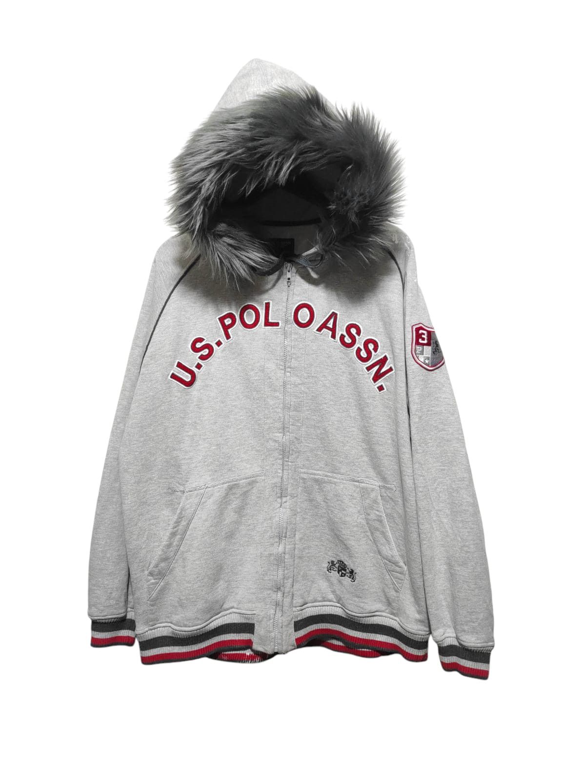Le Grande Bleu (L.G.B.) U.S. Polo Assn. Zipper Fur Hoodie LGB style Size US L / EU 52-54 / 3 - 1 Thumbnail