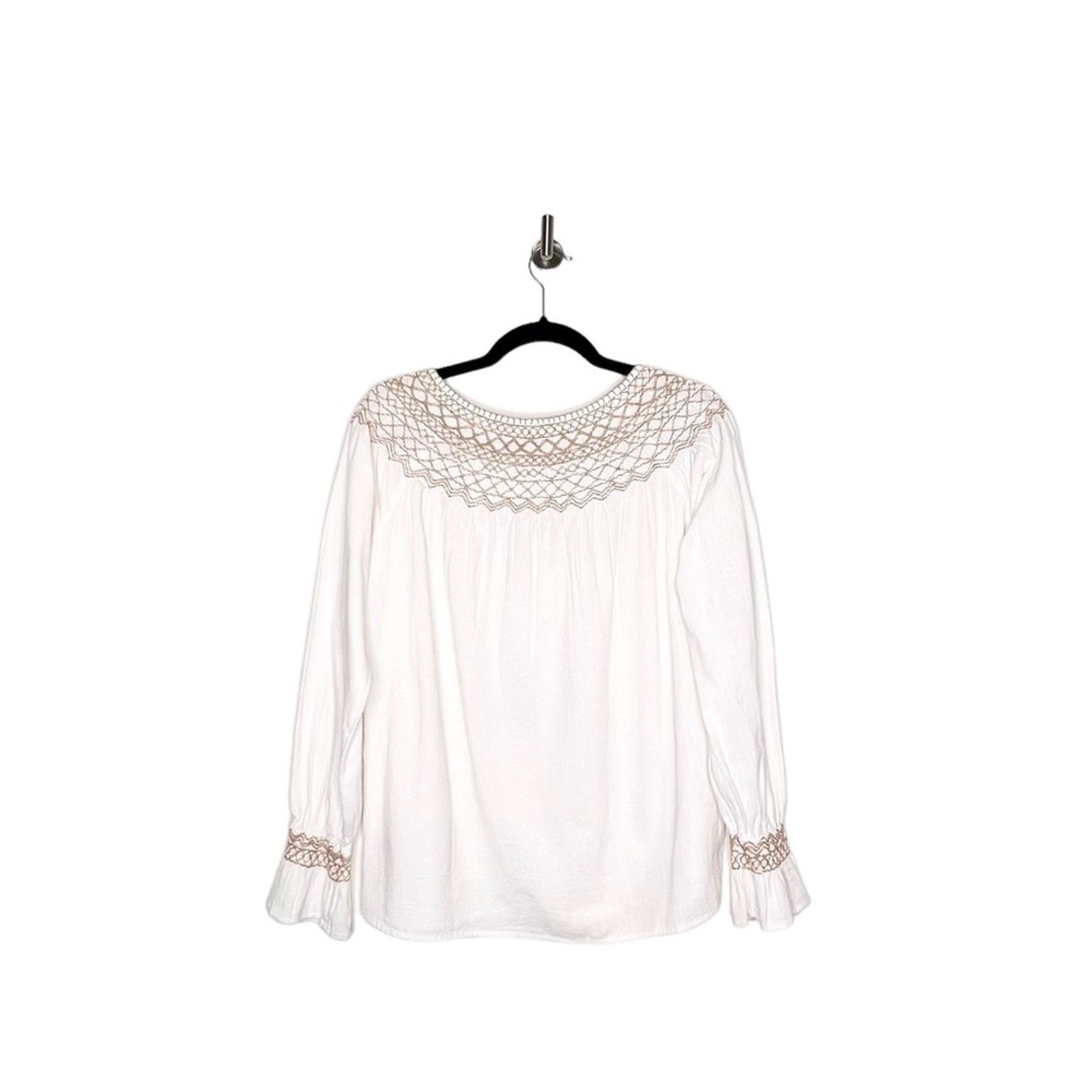 Faherty Faherty Laura Embroidered Women’s Top in White Size XS Size XS / US 0-2 / IT 36-38 - 6 Thumbnail