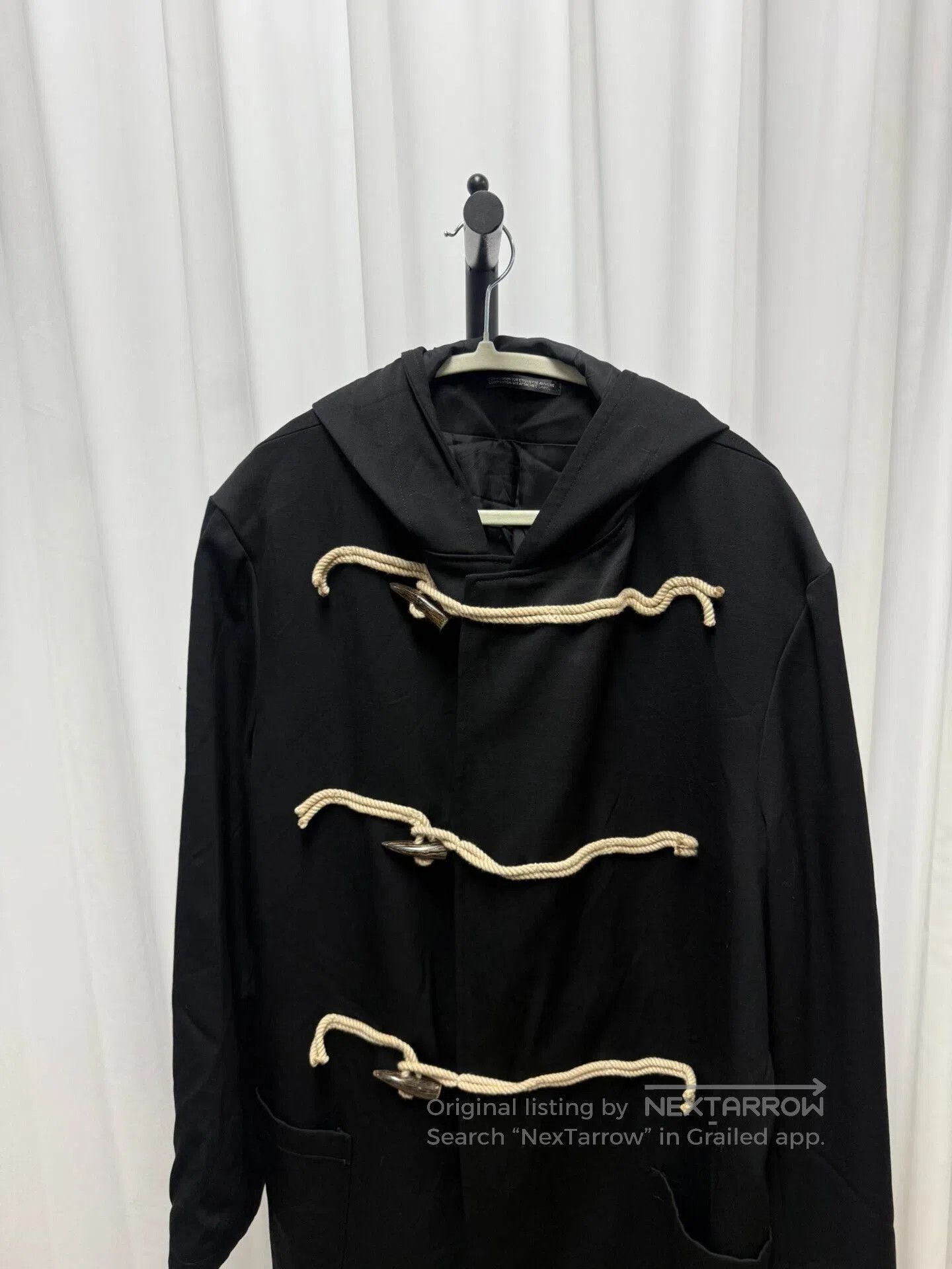 Yohji Yamamoto yohji yamamoto black duffle coat with horn buttons. Size US L / EU 52-54 / 3 - 2 Thumbnail
