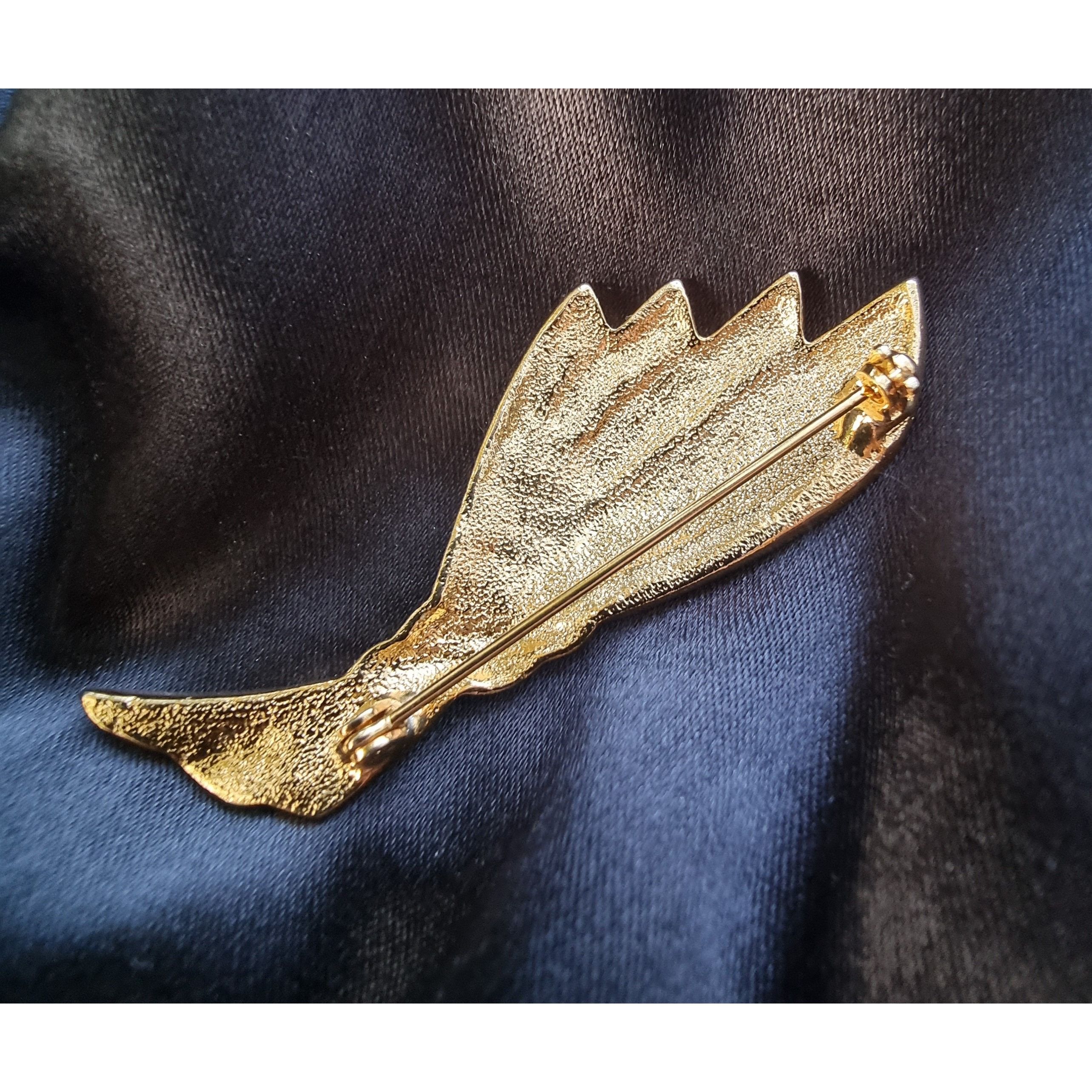 Other Vintage Ribbon Gold Tone 1990s Brooch Pin Size ONE SIZE - 5 Thumbnail