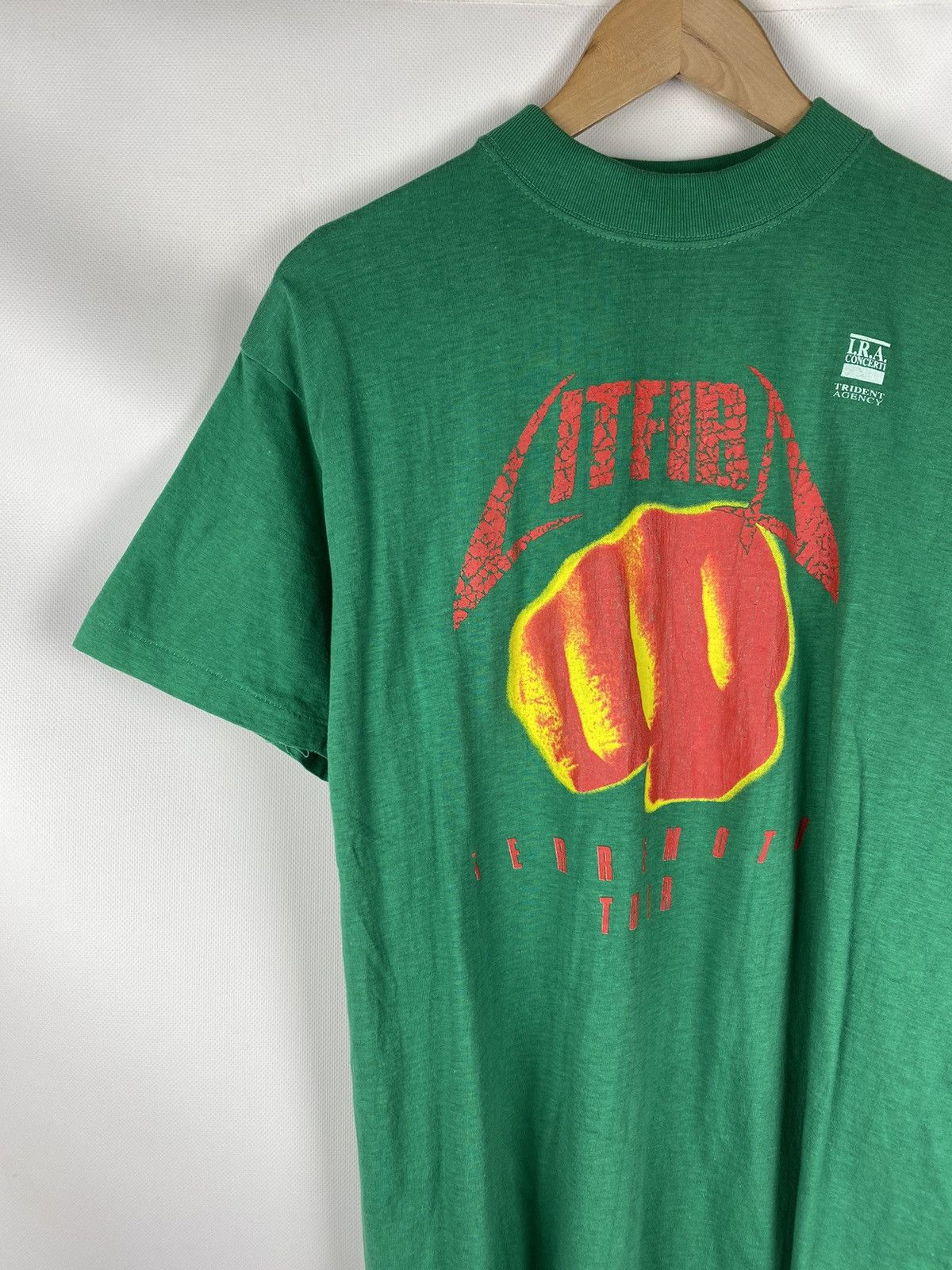 Band Tees × Vintage Vintage 90s Litfiba Terremoto tour band t shirt size Xl Size US XL / EU 56 / 4 - 4 Thumbnail
