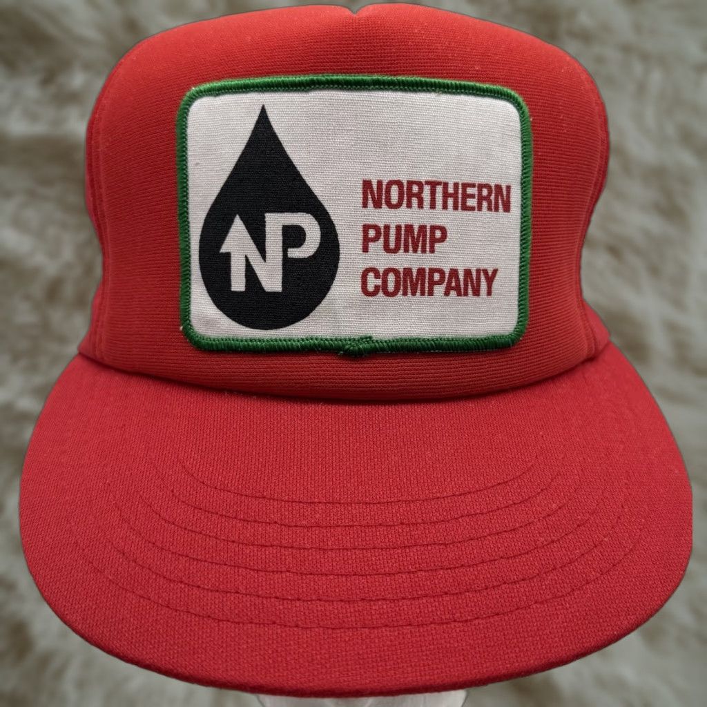 Vintage VINTAGE Northern Pump Company SNAPBACK TRUCKER HAT CAP Size M/L Red Men Adjustable USA Baseball Cap Hats red SNAPBACK Vintage Advertising Hat Size ONE SIZE - 1 Thumbnail