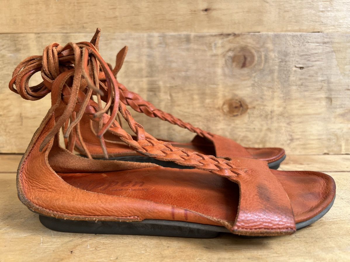 Trippen Trippen Womens Curls Orange Leather Sandals Size US 8 / IT 38 - 6 Thumbnail