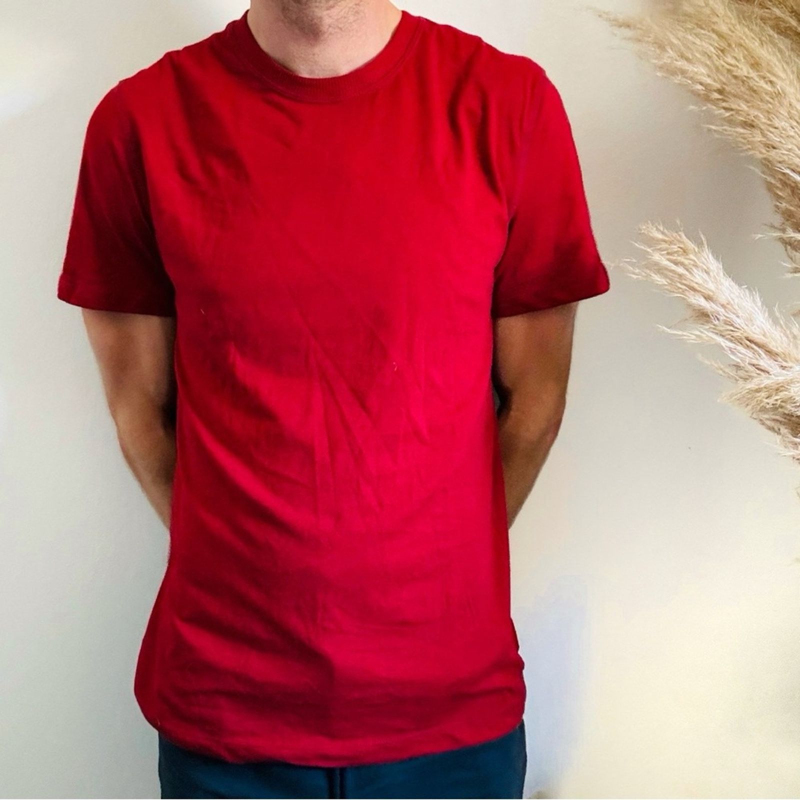 Eddie Bauer EDDIE BAUER Dark Red Slim Short Sleeve Crew Tee Shirt Top Size US M / EU 48-50 / 2 - 1 Thumbnail