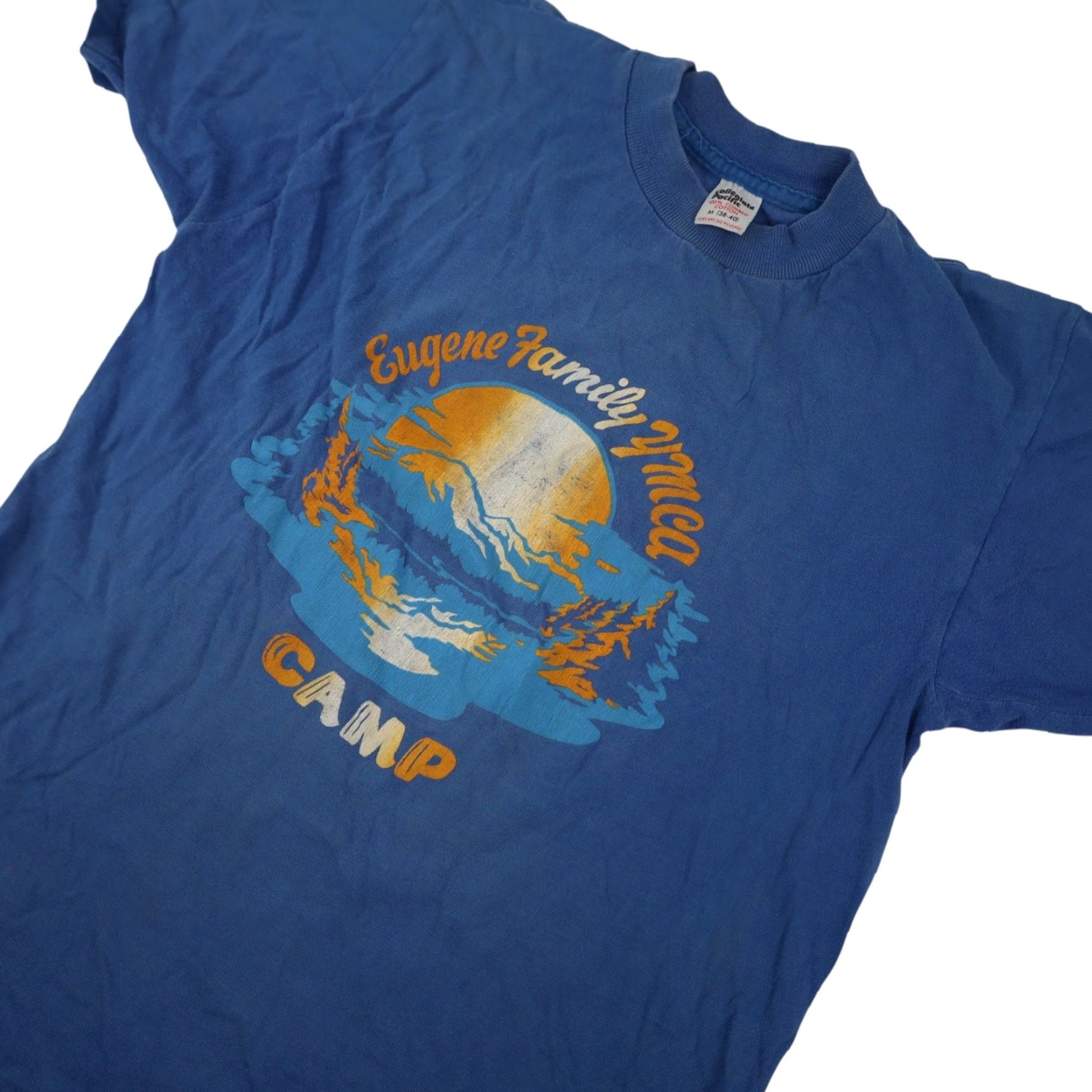 Vintage VINTAGE True Eugene Family YMCA Camp Mens Medium Graphic T Shirt Blue Size US M / EU 48-50 / 2 - 2 Thumbnail