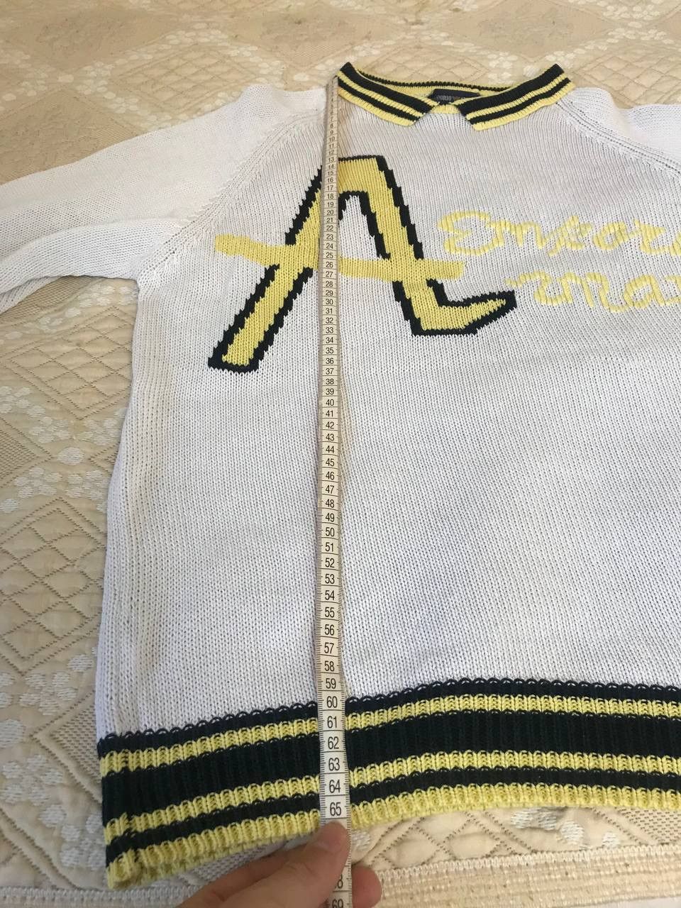 Emporio Armani 🔥 Emporio Armani Knit Sweater Big Logo Pullover Italy VTG Size M / US 6-8 / IT 42-44 - 8 Thumbnail