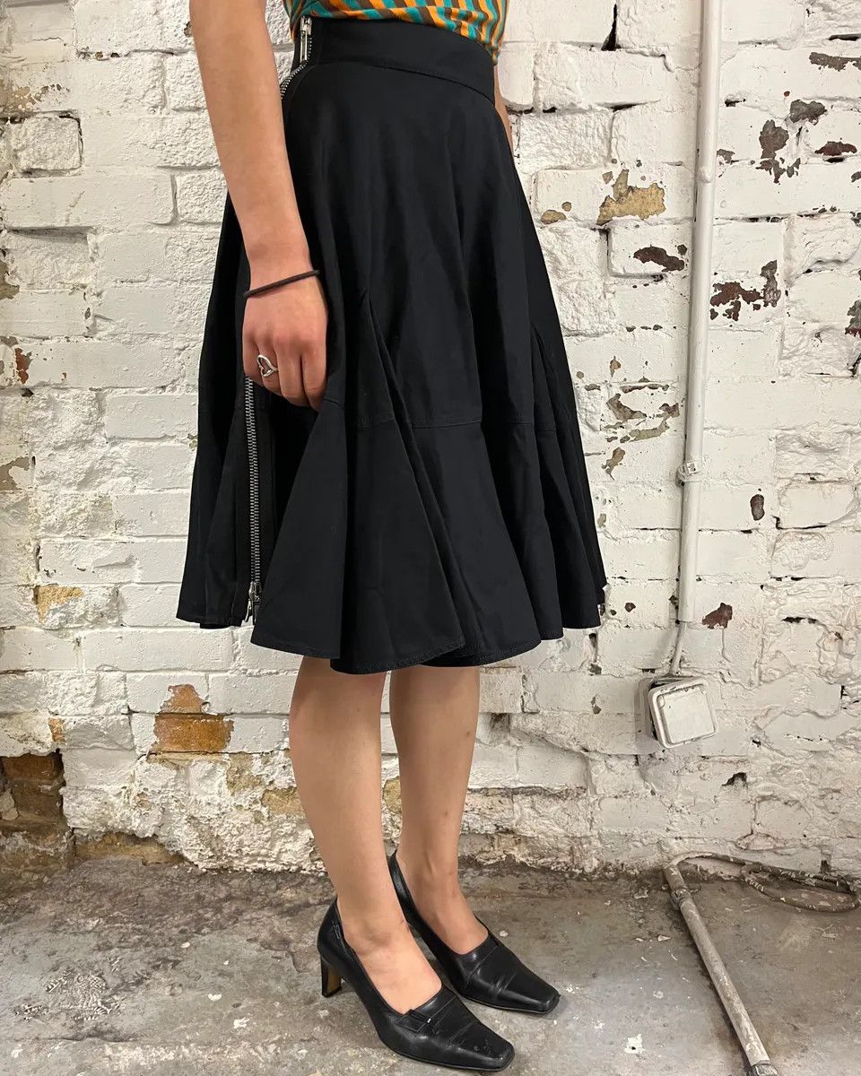 Givenchy AW2014 Givenchy Black Zipped Skirt by Riccardo Tisci Size 26" / US 2 / IT 38 - 3 Thumbnail