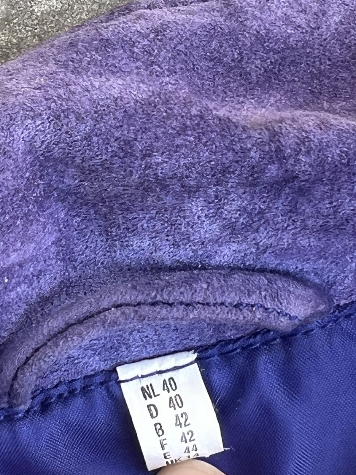 Vintage Vintage leather suede jacket in vibrant purple rare Size M / US 6-8 / IT 42-44 - 5 Thumbnail