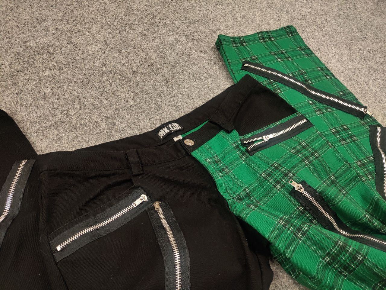 Japanese Brand Nix Gilt Y2K Vintage Avant Garde Gothic Patchwo Zipper Pants Size 32" / US 10 / IT 46 - 12 Thumbnail