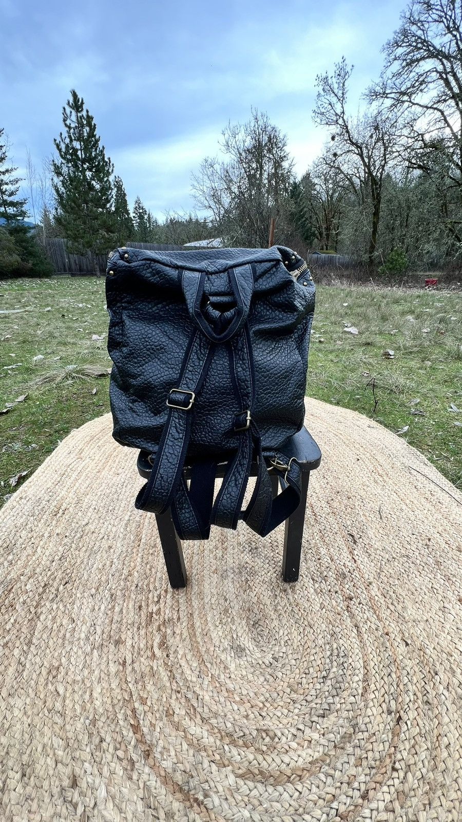 Denim & Supply Ralph Lauren Black and bronze studded backpack Size ONE SIZE - 2 Thumbnail