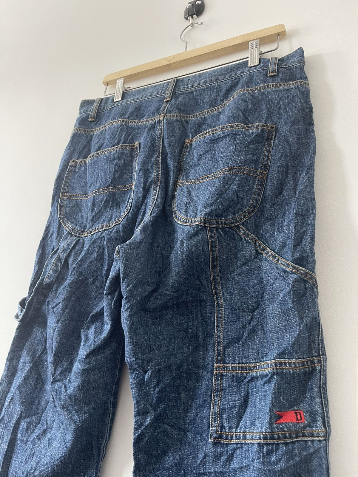 Japanese Brand Rare Vintage DEVILUSE High Waist Carpenter Style Jeans Size US 34 / EU 50 - 4 Thumbnail