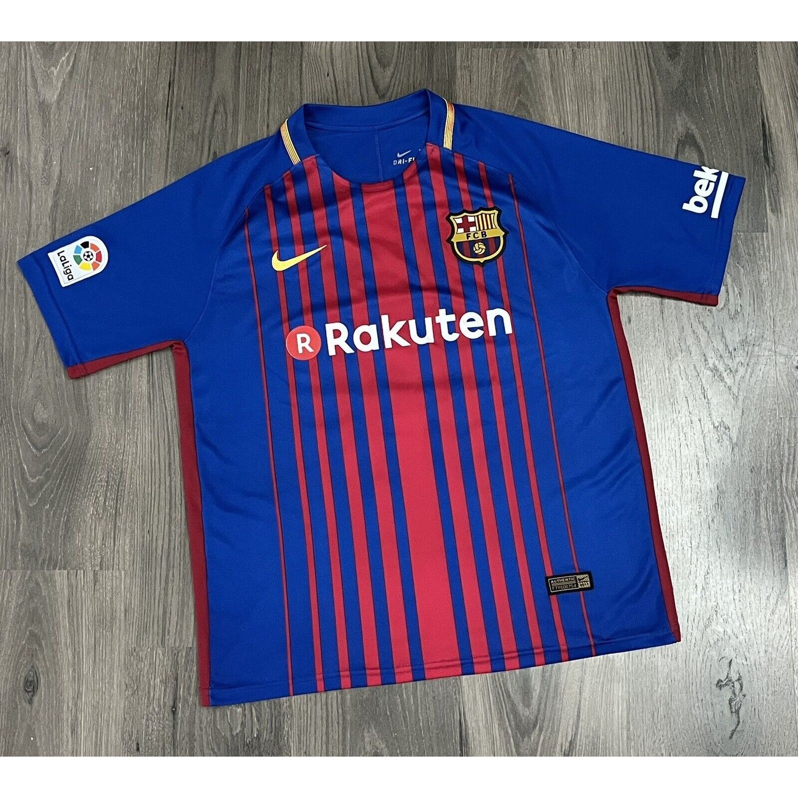Nike Nike FC Barcelona Dri-Fit 2017 Jersey Mens Large #10 Messi - | Grailed