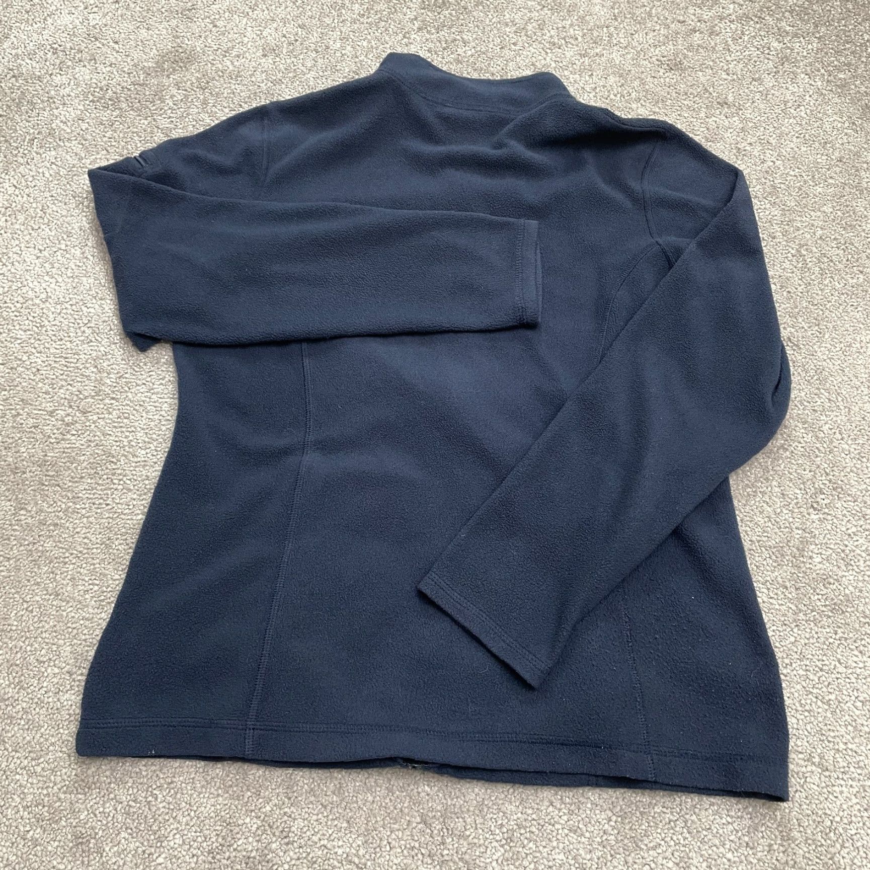 Vintage L.L. Bean Jacket Mens Small Navy Blue Full Zip Fleece Pocket Casual Outdoor Hike Size S / US 4 / IT 40 - 2 Thumbnail