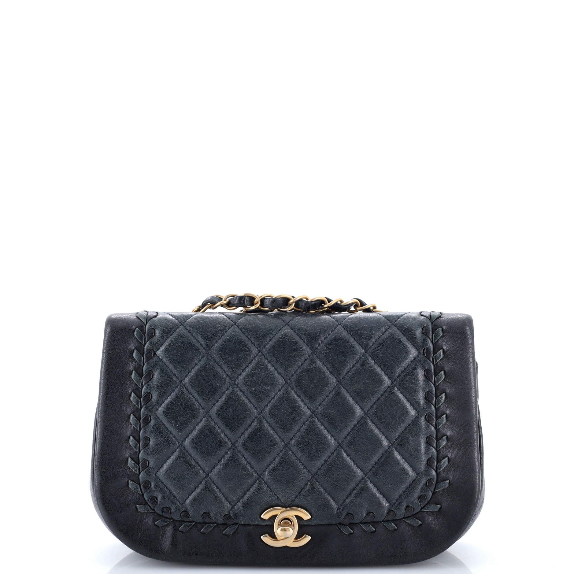 Chanel Bicolor Braided Saddle Flap Bag Size ONE SIZE - 1 Thumbnail