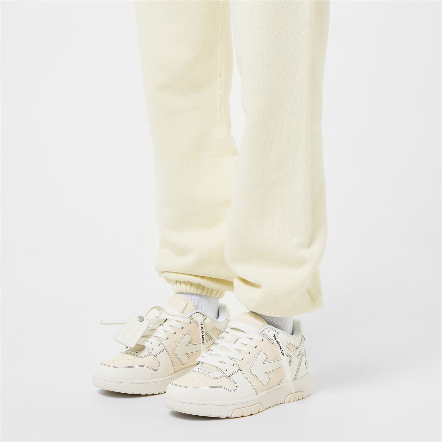 Off-White o1g2r1mq1224 Office Trainer in White & Beige Size US 6 / IT 36 - 5 Thumbnail