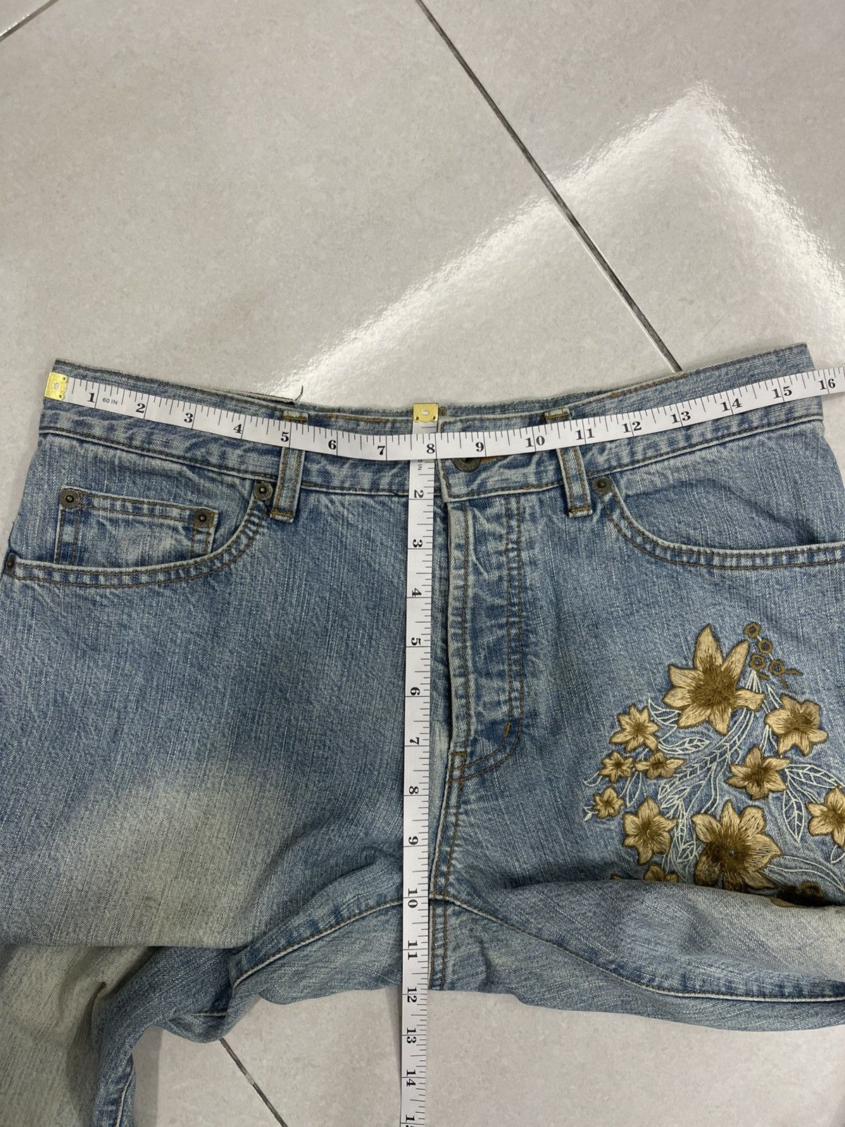 Morgan Homme Archival Morgan Homme Floral Embroidered Flare Denim Size US 30 / EU 46 - 15 Thumbnail