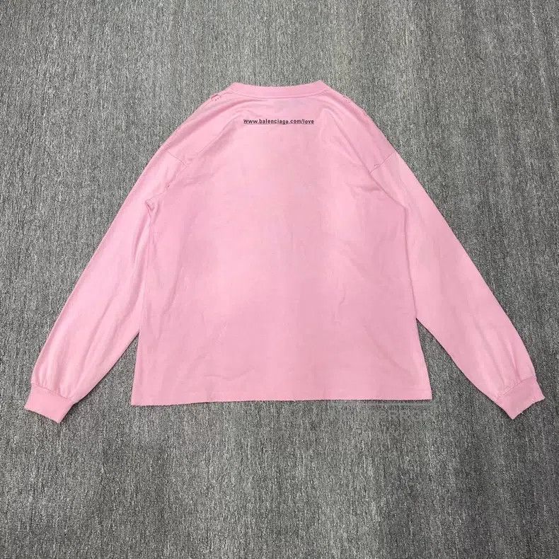 Balenciaga Balenciaga Pink Valentine's Day Limited Love Heart Long Sl Size US XS / EU 42 / 0 - 2 Thumbnail