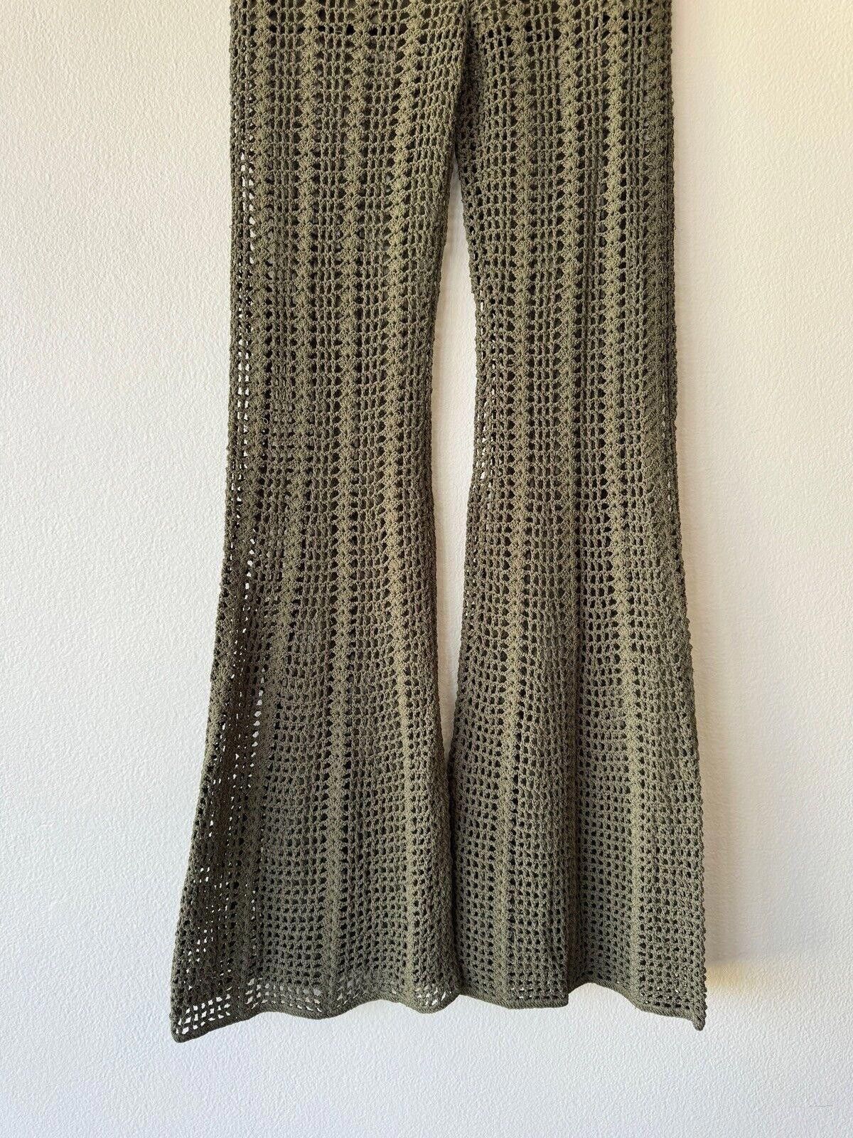 Dion Lee New dion lee knit pinnacle open crochet pant green small s 8 Size 28" / US 6 / IT 42 - 4 Thumbnail