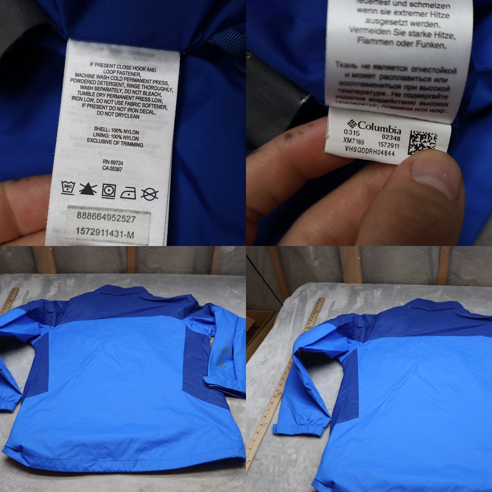 Vintage Columbia Jacket Mens M Blue Wind Rain Waterproof Windbreaker 3in1 Shell Size US M / EU 48-50 / 2 - 9 Thumbnail