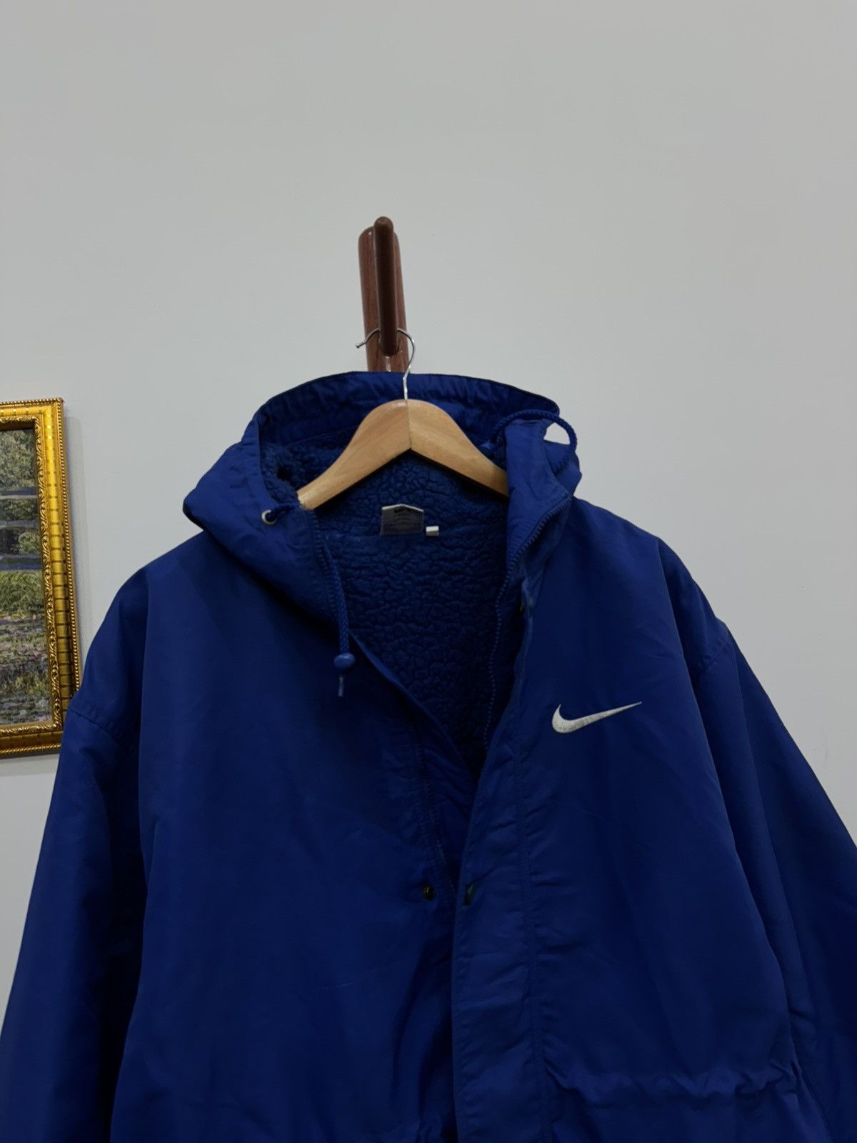 Nike × Vintage Vintage 90’s BIG swoosh Parkha Jacket Size US XL / EU 56 / 4 - 5 Thumbnail
