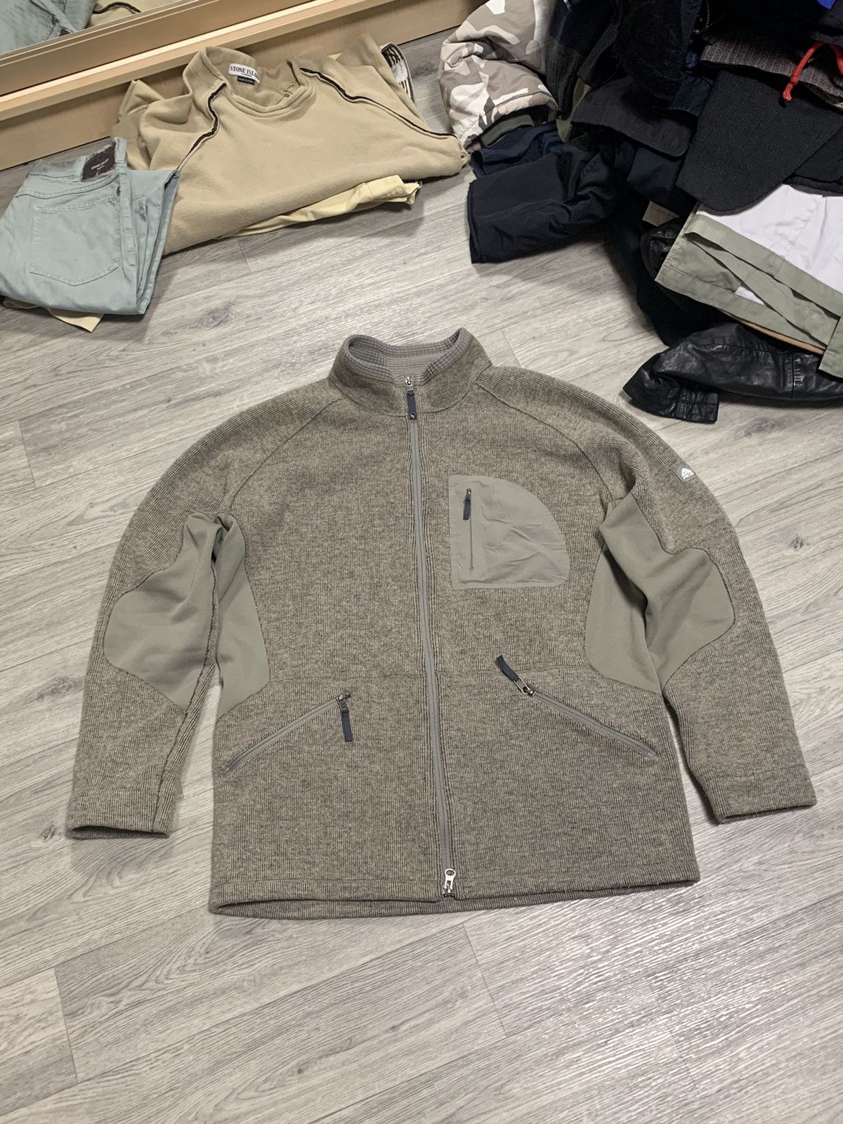 Vintage Nike ACG Waffle Fleece Jacket Brown/Grey XL Size US XL / EU 56 / 4 - 3 Thumbnail