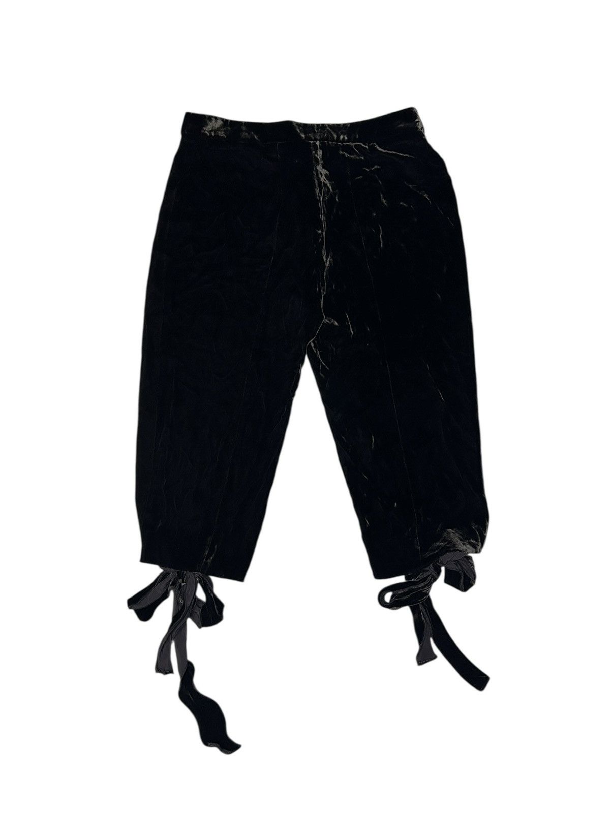 Moschino 90s Velour Bow Detail Shorts Size 27" / US 4 / IT 40 - 6 Thumbnail