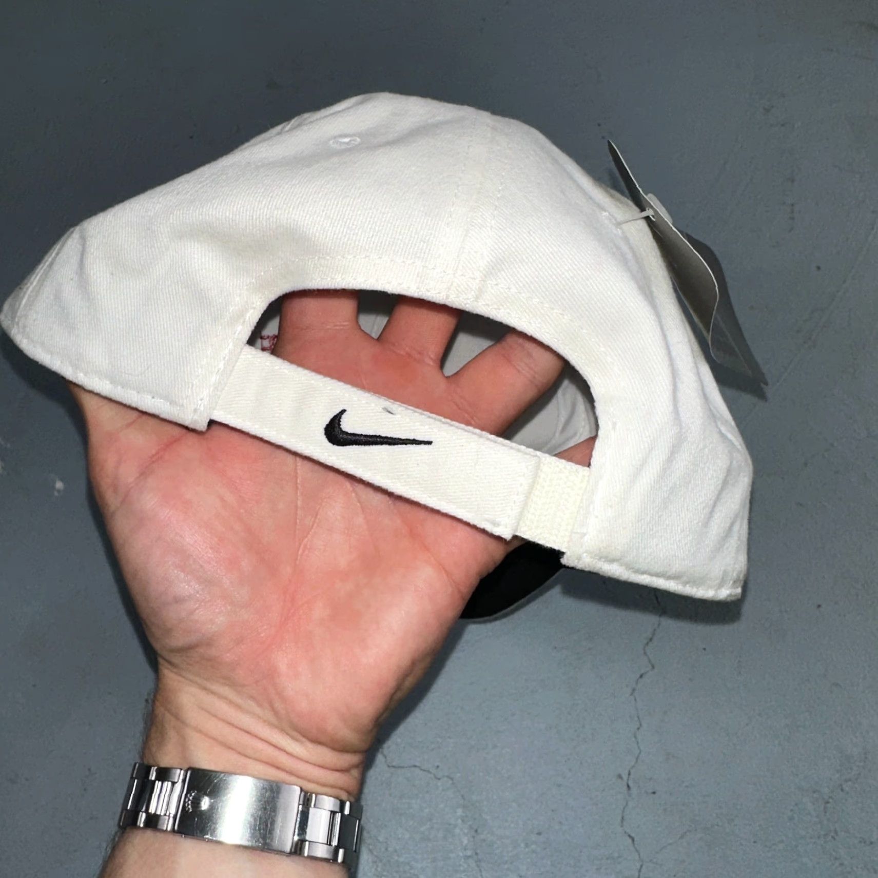 Nike VINTAGE Nike Hat | Detroit Lake Fishing Derby NWT White Snapback Cap | USA Size ONE SIZE - 4 Thumbnail