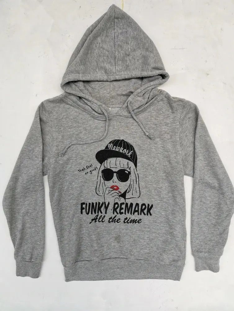 Japanese Brand Rare!!! Funky Remark All the Time Hoodie Sweatshirts Size US M / EU 48-50 / 2 - 5 Thumbnail