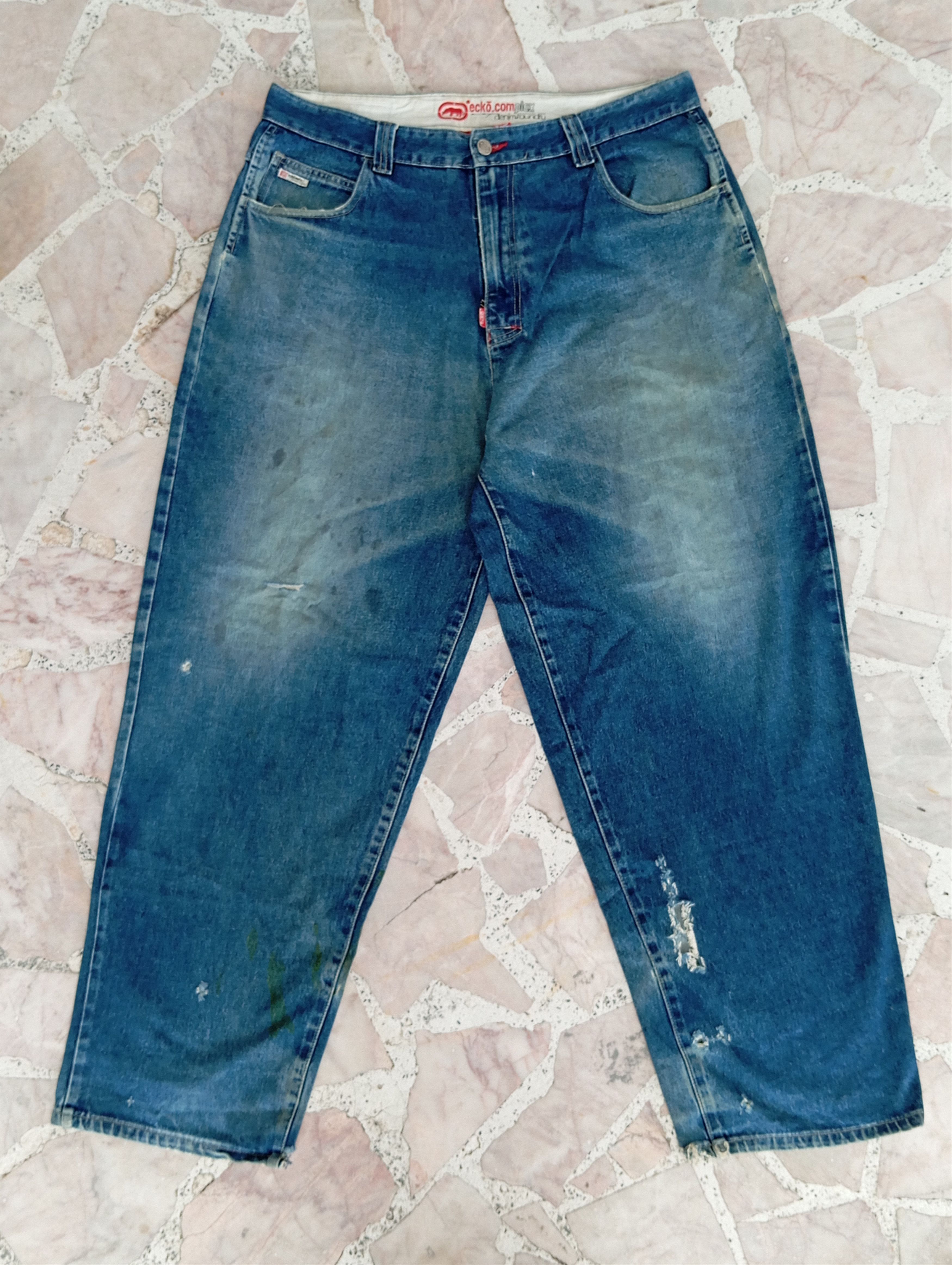 Ecko Unltd. × Japanese Brand Ecko Distresses Denim with stain Size US 38 / EU 54 - 6 Thumbnail